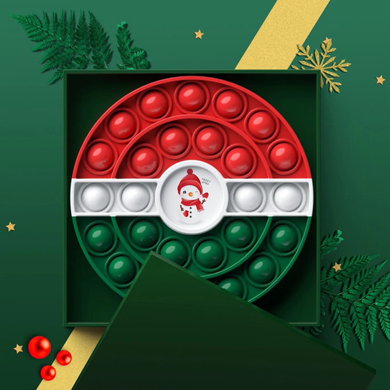 

Christmas Fidget Toys Push Bubble Fidget Sensory Toy Autism Special Needs Stress Reliever Toys simple dimple squishy brinquedos