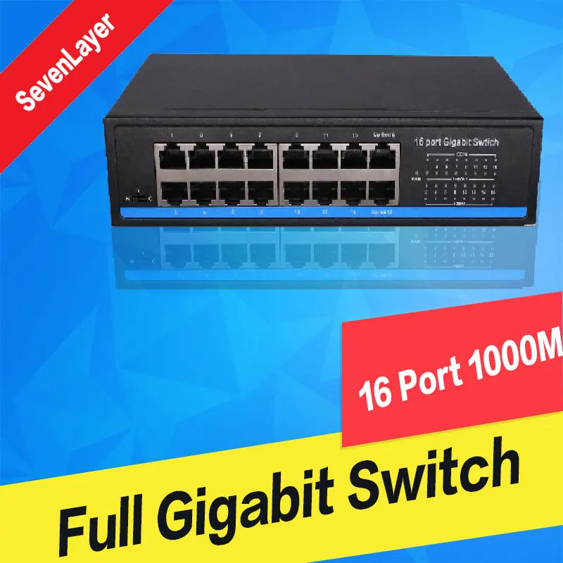 10/100/1000M 16 портов гигабитный коммутатор полнодуплексные гигабитные Ethernet