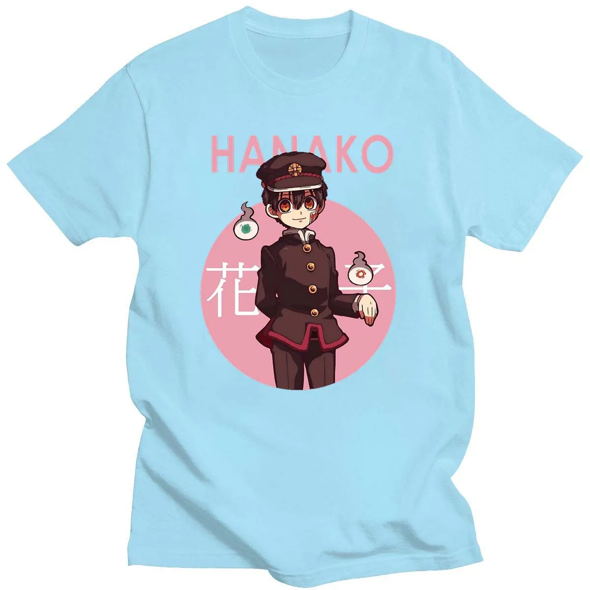 

2021 New Anime Costume Hanako Kun T-Shirt Fashion Printing T-Shirt Unisex Cotton Short-Sleeved Round Neck All-Match T-Shirt