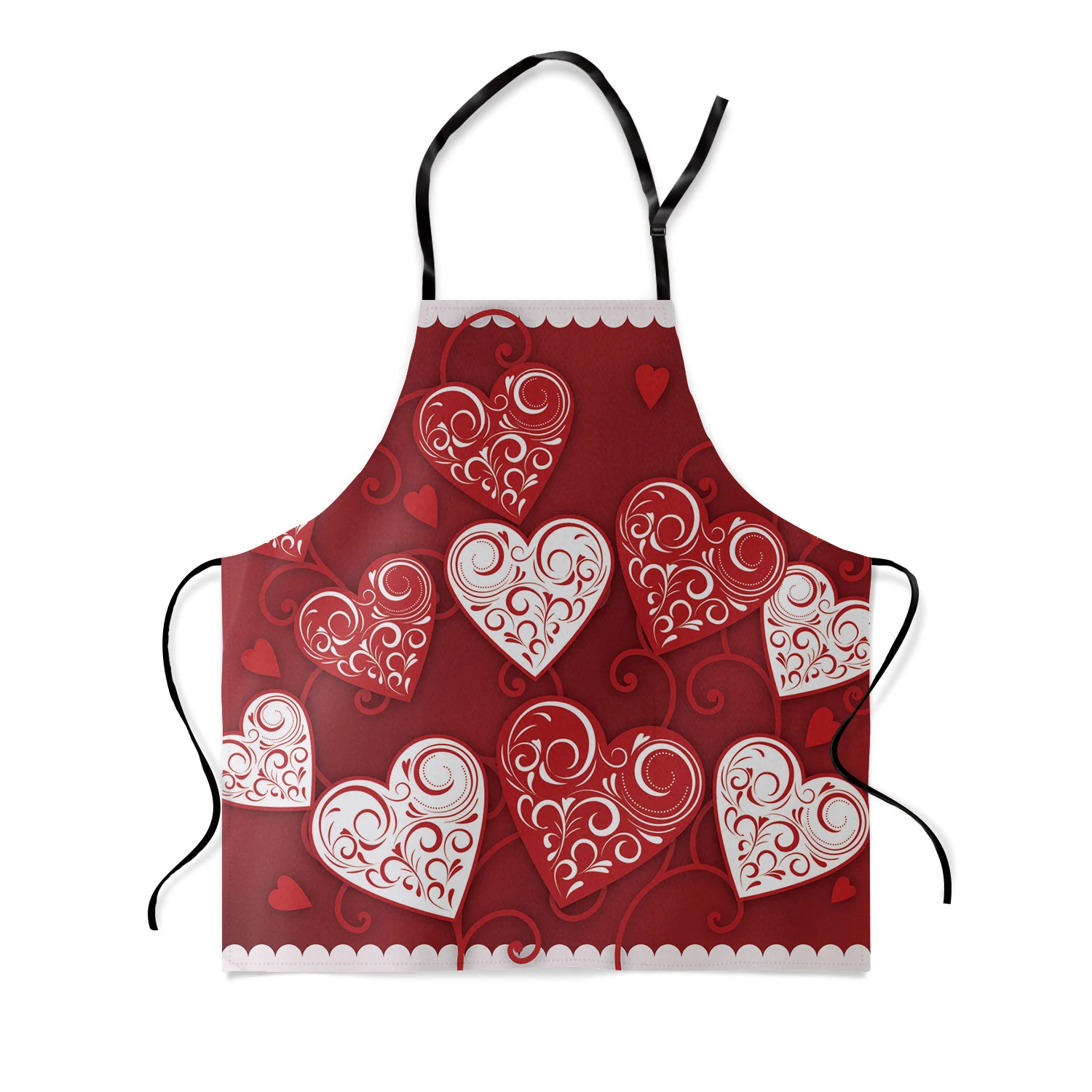 Дизайн сердца на День святого Валентина кухонный фартук для женщины мужчины шеф