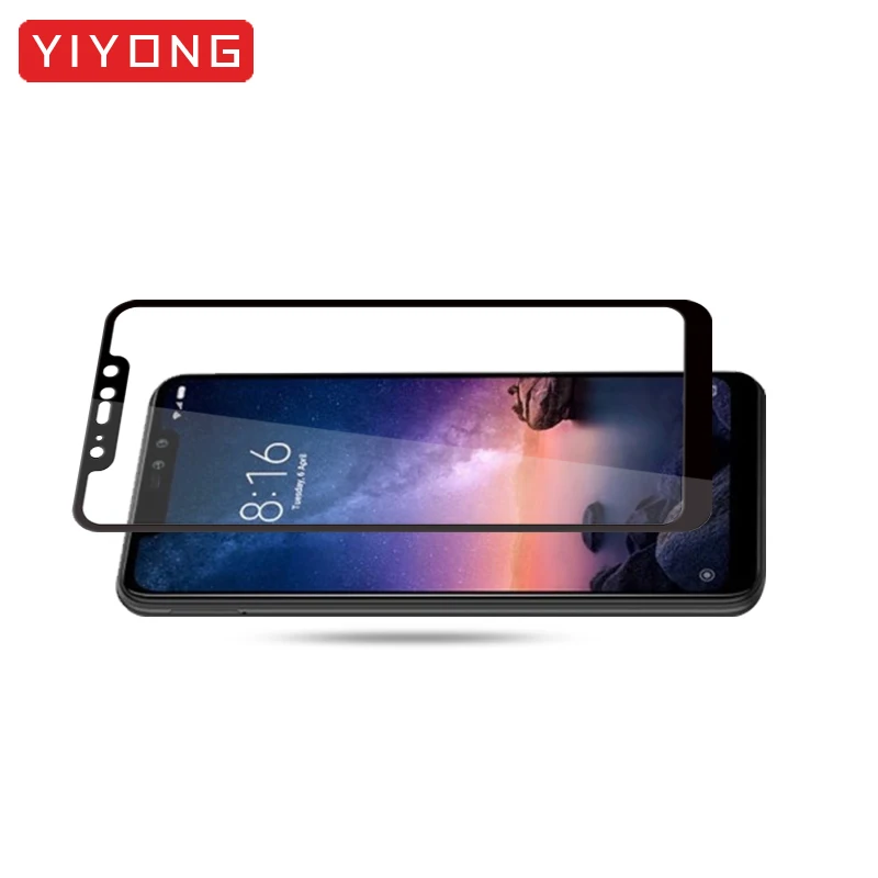 YIYONG 5D полное покрытие клей Xiaomi Redmi Note 6 Pro Закаленное стекло Защитная пленка для