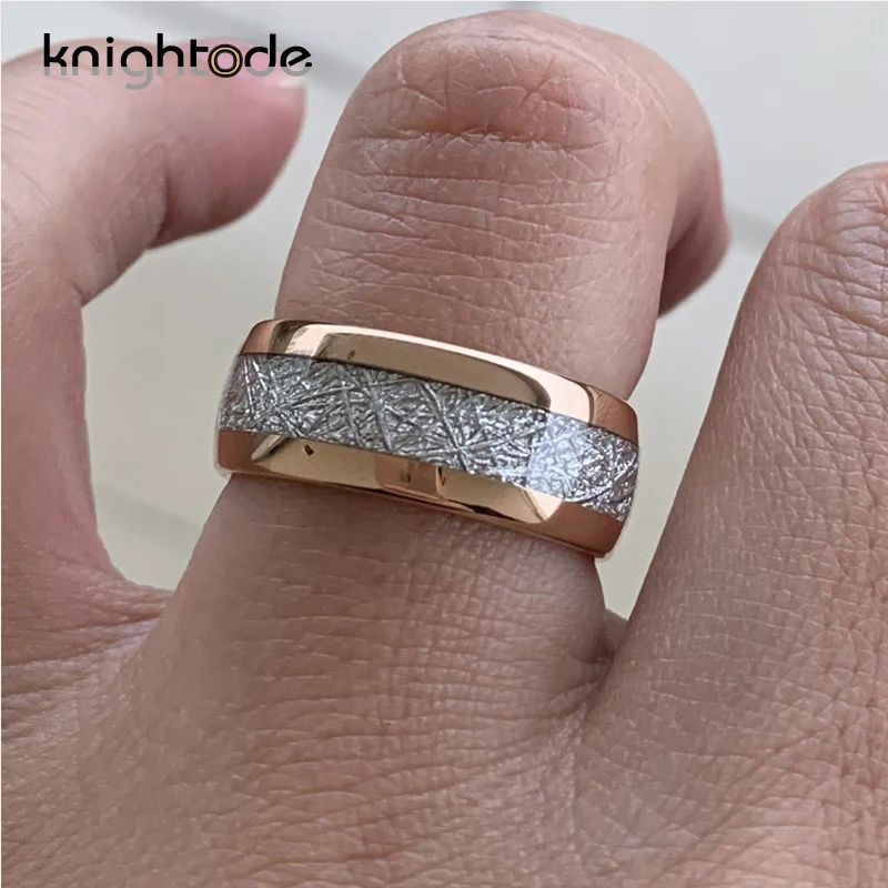 8 мм розовое золото вольфрамовые карбидные кольца с надписью Forever Love обручальные