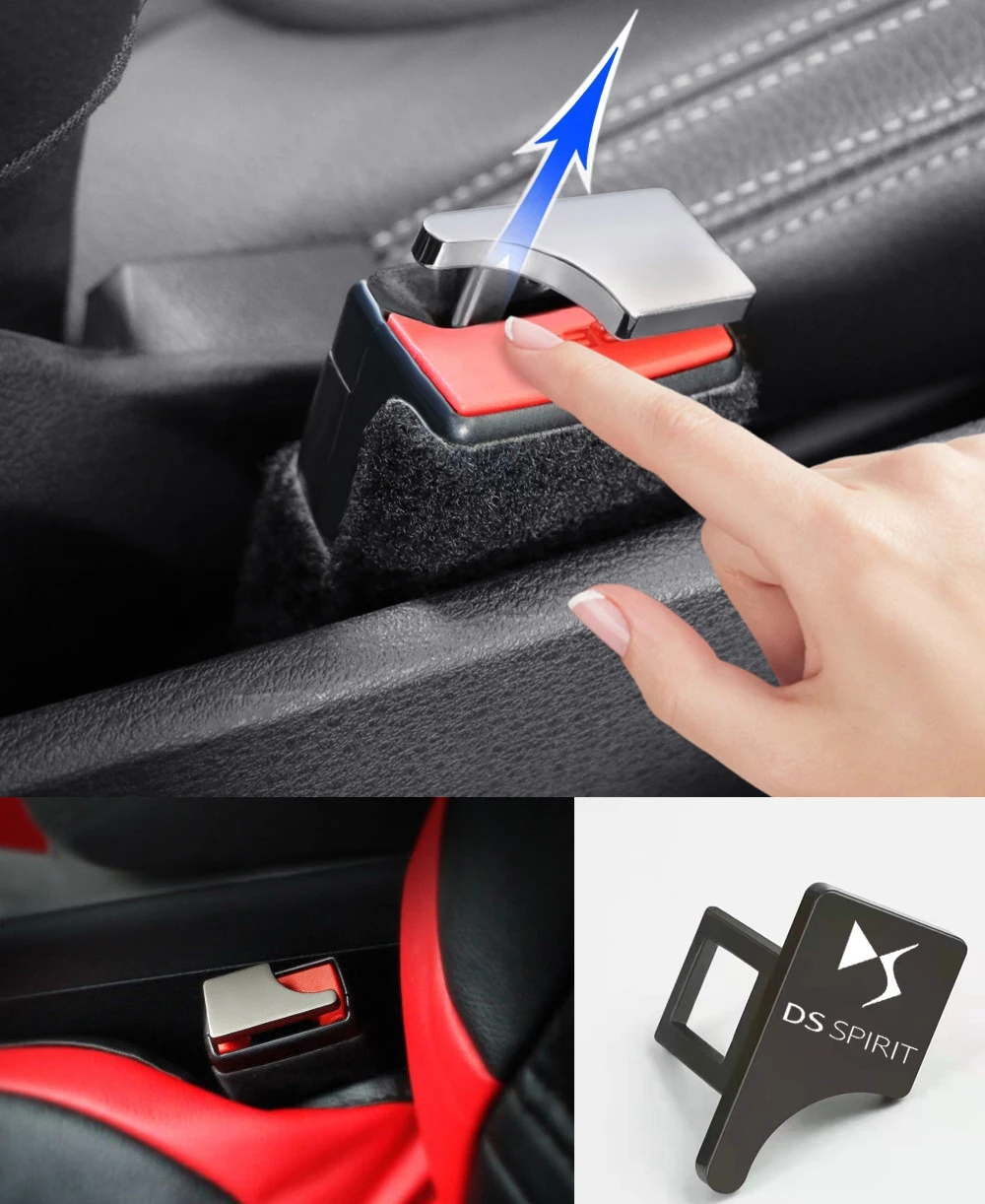 

Hidden Car safety seat belt buckle safety seat belt clip For DS SPIRIT DS3 DS4 DS4S DS5 DS 5LS DS6 DS7 WILD RUBIS accessories