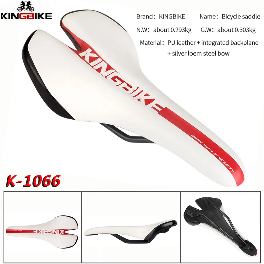 k-1066 KINGBIKE седло сверхлегкое дышащее велосипедное седло MTB шоссейное Велосипедное Сиденье подушка из микрофибры карбоновое кожаное переднее сиденье коврик - Цвет: k-1066