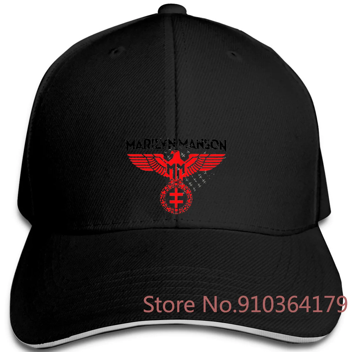 Регулируемая бейсболка MARILYN MANSON теплая с принтом орла вермахта рейхсадлера A448