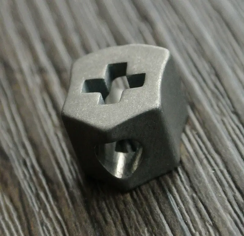 Титановый крестообразный металлический шнурок TC4 серый ремешок для рукоделия