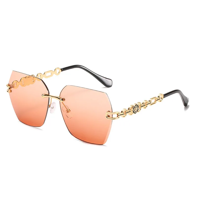 

Vintage Trend Matel Frame Sunglasses For Women Retro Lunette Men Eyeglasses Rimless Glasses Oculos Feminino Brand Designer Gafas