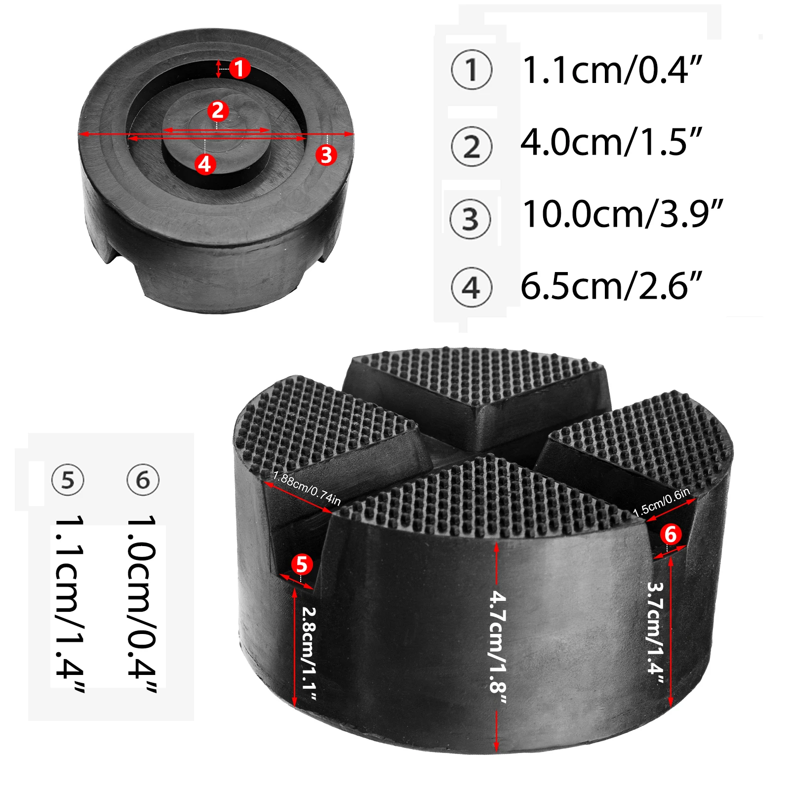 Универсальная напольная прокладка для автомобильного резинового домкрата