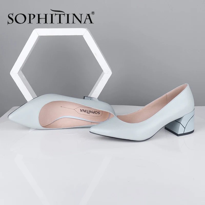 SOPHITINA/элегантные женские туфли лодочки Высококачественная удобная обувь из