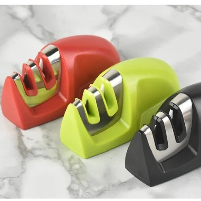 

Home Color Quick Mini Sharpener Convenient Small Mouse Sharpener Kitchen Tool Double Groove Rough and Fine Grinding Kitchen