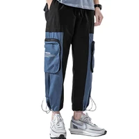 men fashion cargo pants ankle length joggers pants loose baggy hiphop harem trousers streetwear men clothing