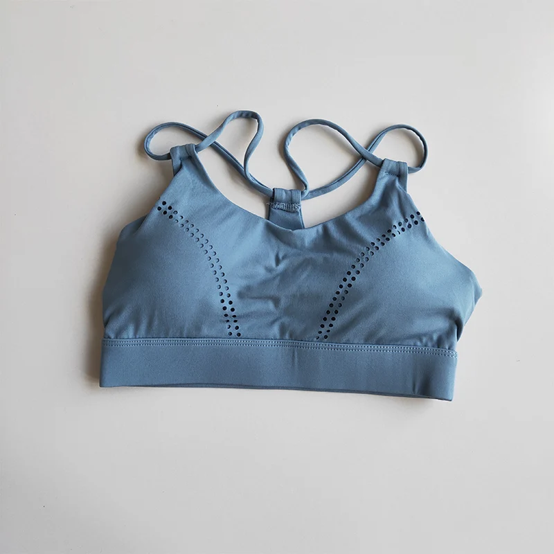 Бесшовный спортивный бюстгальтер с эффектом пуш ап для тренировок женский топ