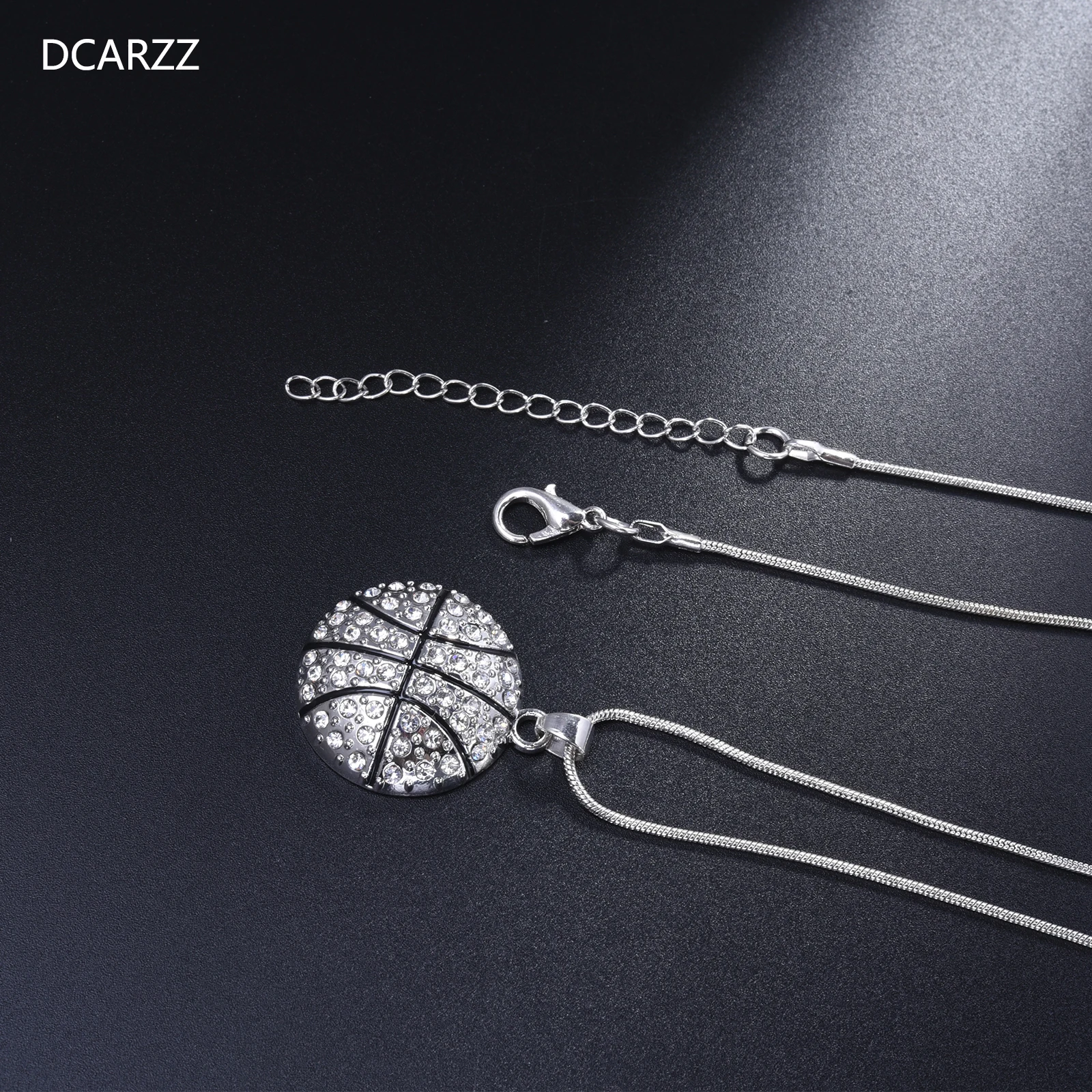 Ожерелье для баскетбола DCARZZ мальчиков Посеребренная Подвеска из нержавеющей