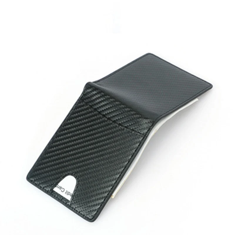2019 мужской Одноцветный карбоновый волоконный RFID Тонкий Повседневный Держатель