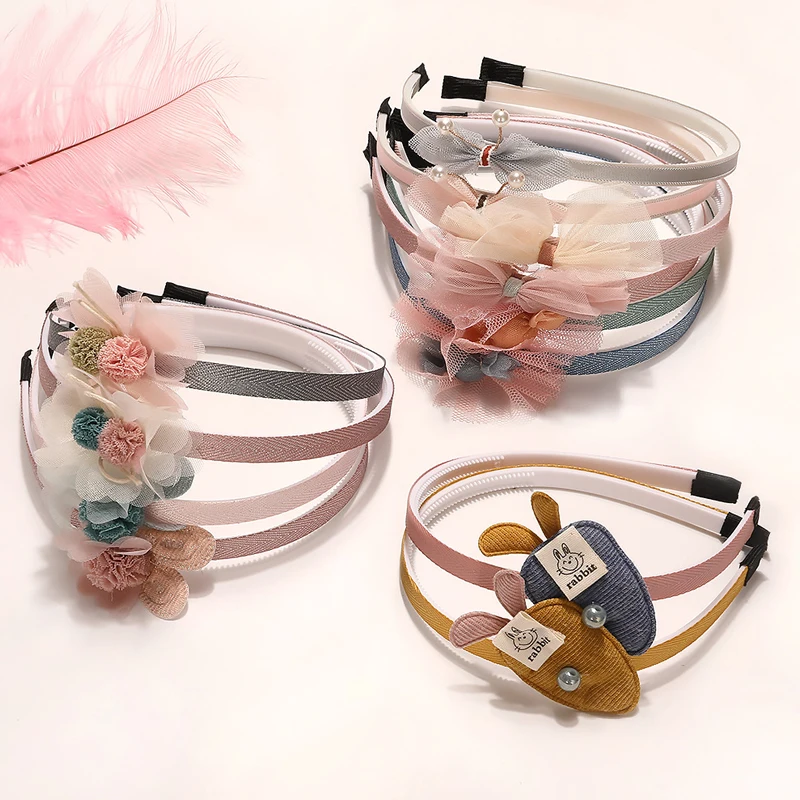 

1Pcs Children Cute Colors Bowtie Cartoon Hair Hoop Hairbands Girls Lovely Bow Ears Headbands Kids Hair Accessories Hair Bands