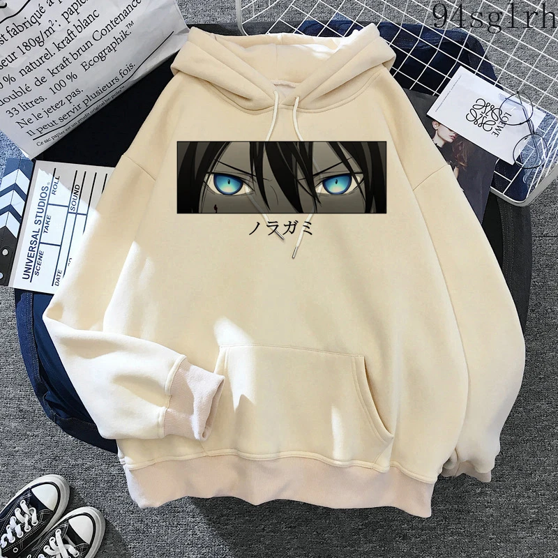 

Толстовка с принтом аниме Noragami, мужские зимние теплые топы унисекс, уличная одежда в стиле Харадзюку, милые свитшоты с мангой, Повседневный ...