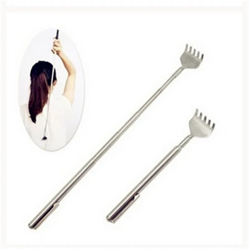 Телескопический Портативный Массажный зажим из нержавеющей стали 1 шт. выдвижной