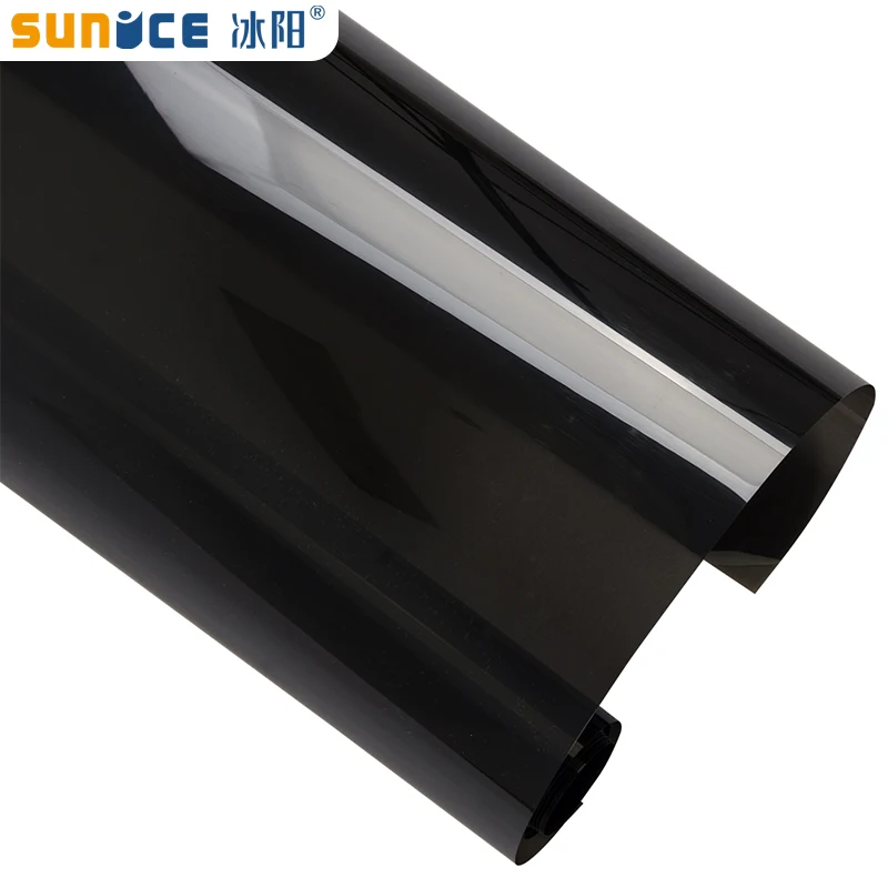 

Sunice 1.5mil One layer glue-tint solar tint 20%VLT Black Car Window Tint Film Heat control car Sun Shade Film 1.52x30m/5x100ft