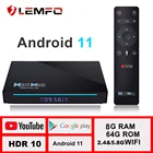 ТВ-приставка H96 MAX, приставка для Smart TV, android 11, RK3566, 8 ГБ, 64 ГБ, 8K, 2021, LEMFO 2,4G, 5,8G, Wi-Fi, BT 4,0, Google Voice, ТВ-приставка H96max 11,0