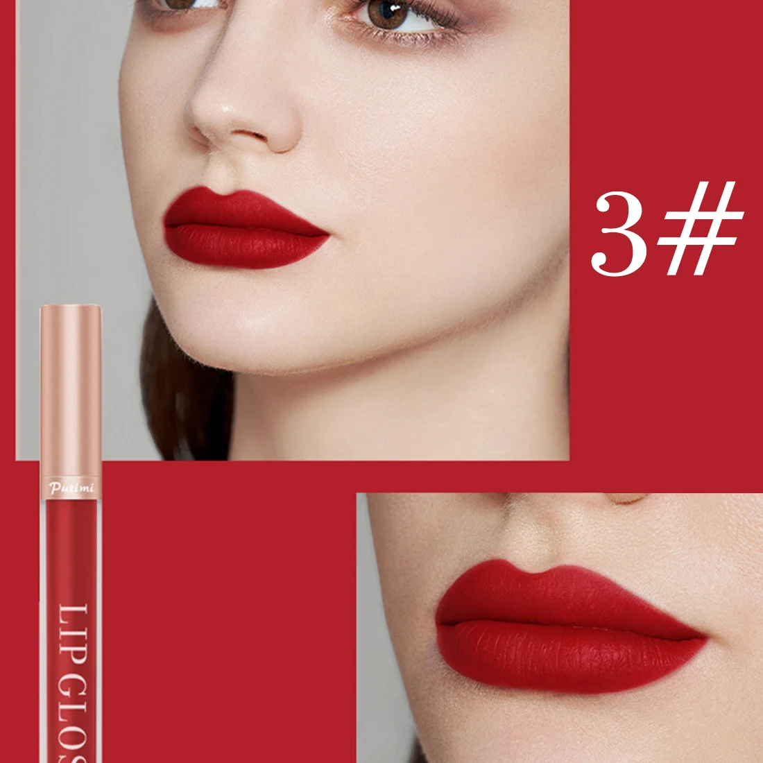 

Makeup Lipstick Waterproof Lip Gloss Long Lasting Matte Lip Gloss Nude Red Lip Tint Cosmetics Lipstick 8 Colors Beauty Tool