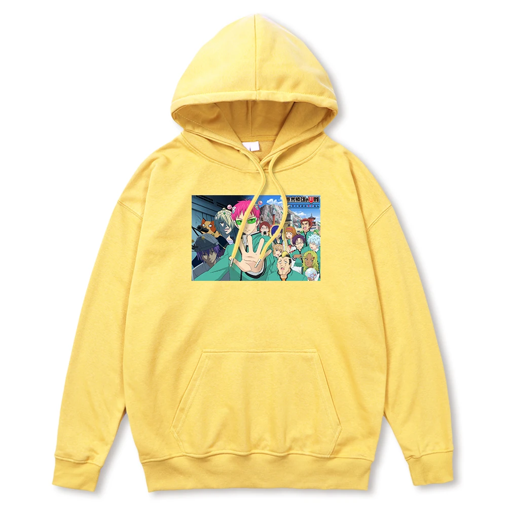 

Толстовка Saiki Kusuo Sainan с рисунком аниме для MenFashion, Повседневная Толстовка Оверсайз, искусственная толстовка, осенняя мужская одежда в стиле Х...