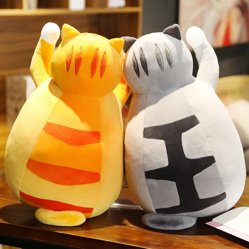 

40CM Cute Cats Plush Toys Soft Stuffed Animal Baby Accompany Sleep Doll Christmas Birthday Gifts For Kids Bedroom Party Decor