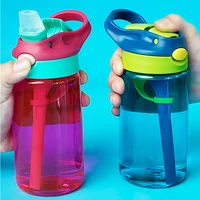 kids water bottle with straw lid high quality toddler feeding train sippy cups boy sport tumbler cup drinkware bpa free 480ml