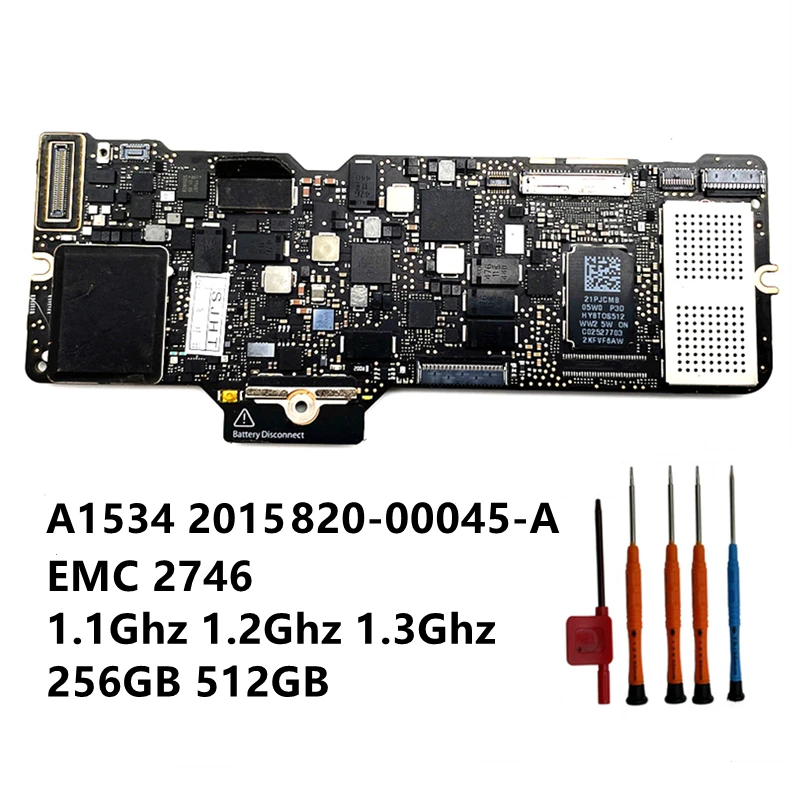 Günstig 8GB 1,2 512GB SSD 820-00045-A A1534 Logic Board Für MacBook 12