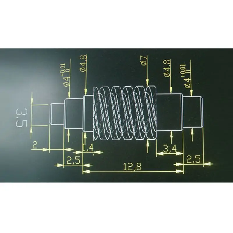 0.5 Modulus Small Reduction Ratio of 1:10 Motor Output Copper Worm Wheel Gear
