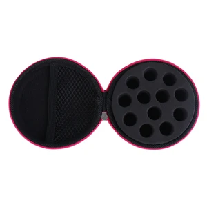 1 шт., Дорожный Чехол для хранения эфирных масел, 12 бутылок, 1-2 мл, s для масел, лака для ногтей, органайзер, сумка для хранения на молнии