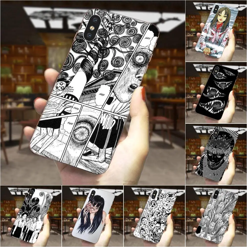 Футболки Junji Ito с дизайном ужасов для Huawei Honor Mate Nova Note 20 20s 30 5 5I 5T 6 7I 7C 8A 8X 9X 10 Pro Lite