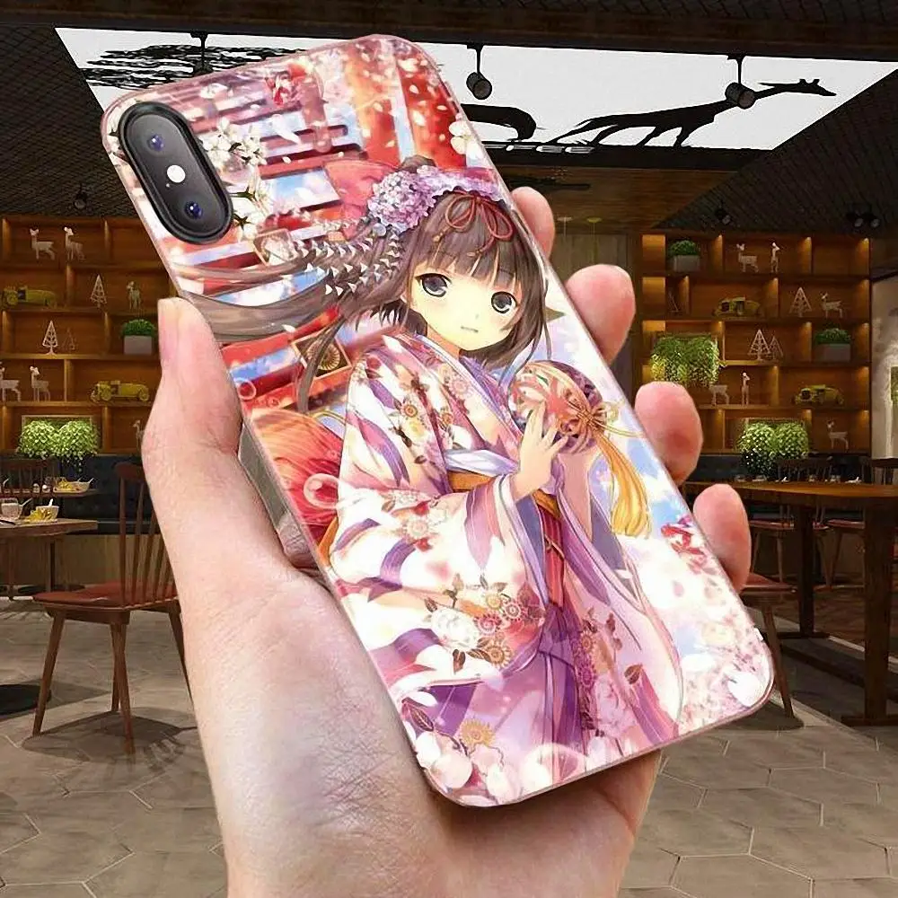 For Xiaomi Redmi 3 3S 4 4A 4X 5 6 6A 7 K20 Note 2 5A Plus Pro Soft TPU Case Mobile Anime Cherry Blossom Girl | Мобильные телефоны и