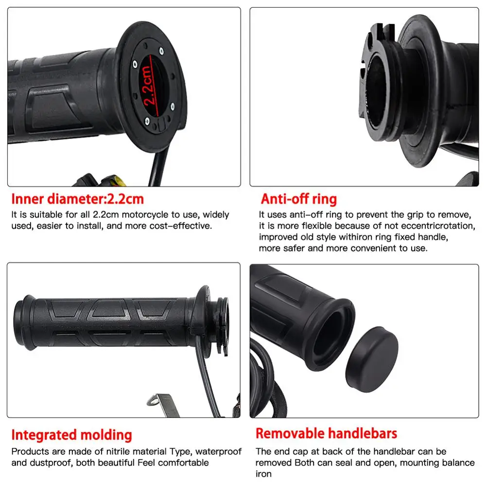 Руль мотоцикла Электрический горячей воды с подогревом ручки независимый