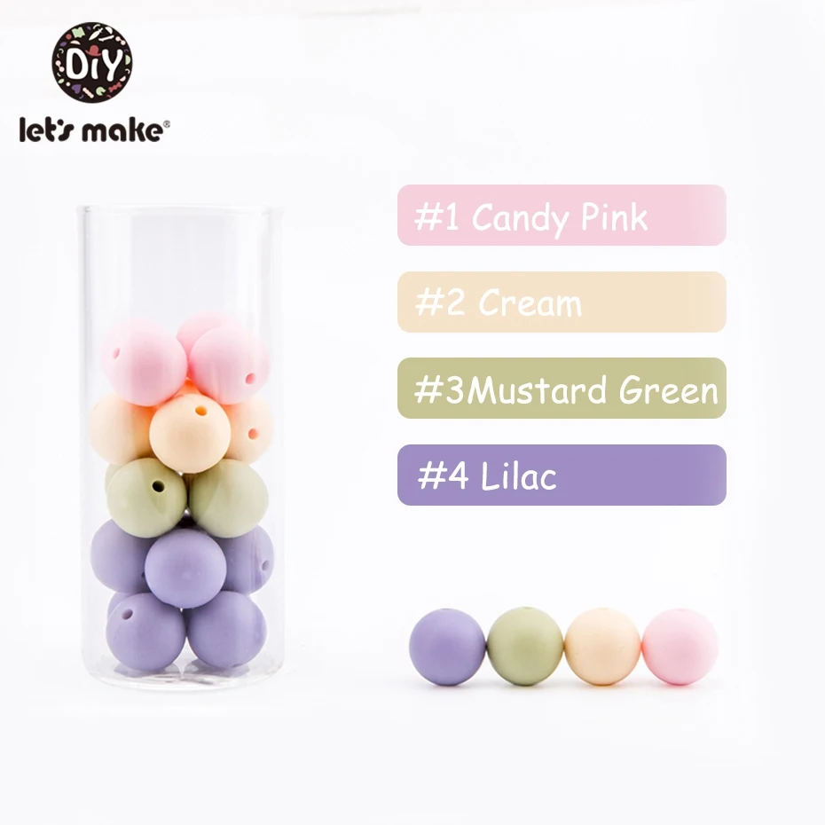 Purple Series Beads Детские цветные силиконовые круглые бусины 50 шт. Детские Прорезыватели 12 мм аксессуары силиконовые бусины кулон DIY Уход браслет бисер для детей - Цвет: Purple Series Beads