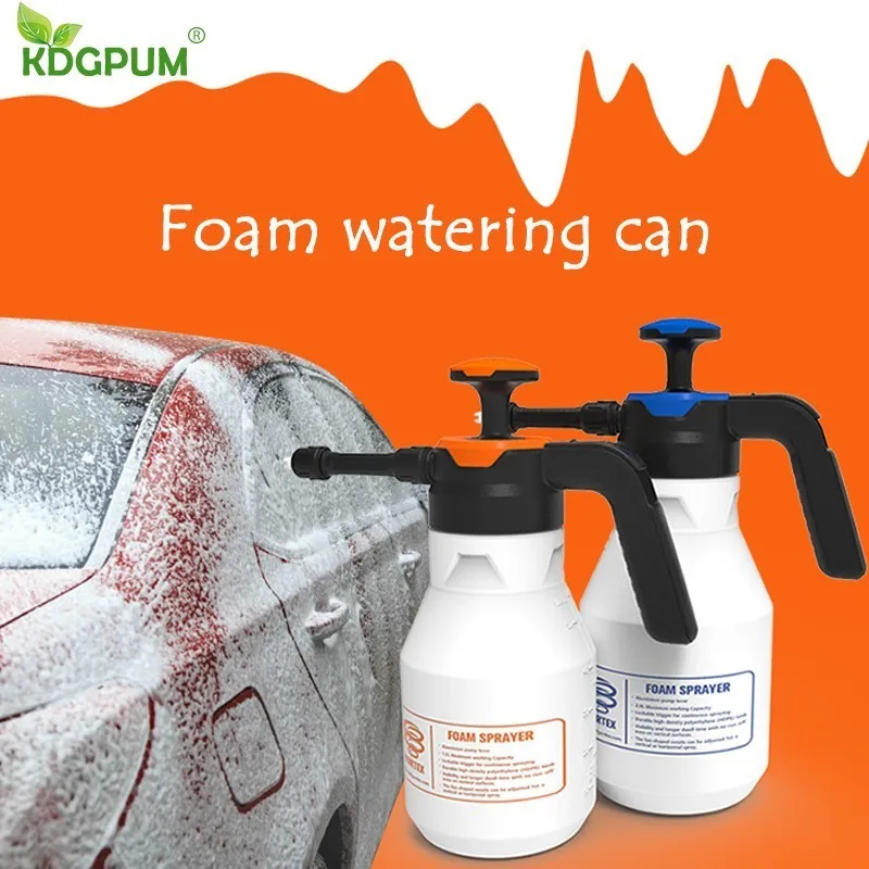 2L Foam Sprayer Pressure Pump Car Wash Watering Can Foam Nozzle For Home Window Cleaning Tools