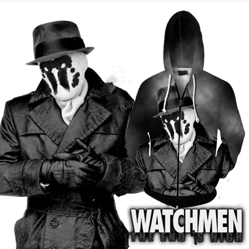 Костюм для косплея Watchmen Rorschach Уолтер Ковакс мужские и женские зимние теплые
