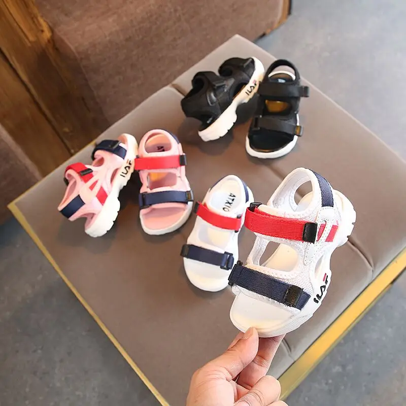 

2021 summer new children baby sandals toddler shoes girls beach shoes non-slip soft bottom boys leisure sports sandals 21-30