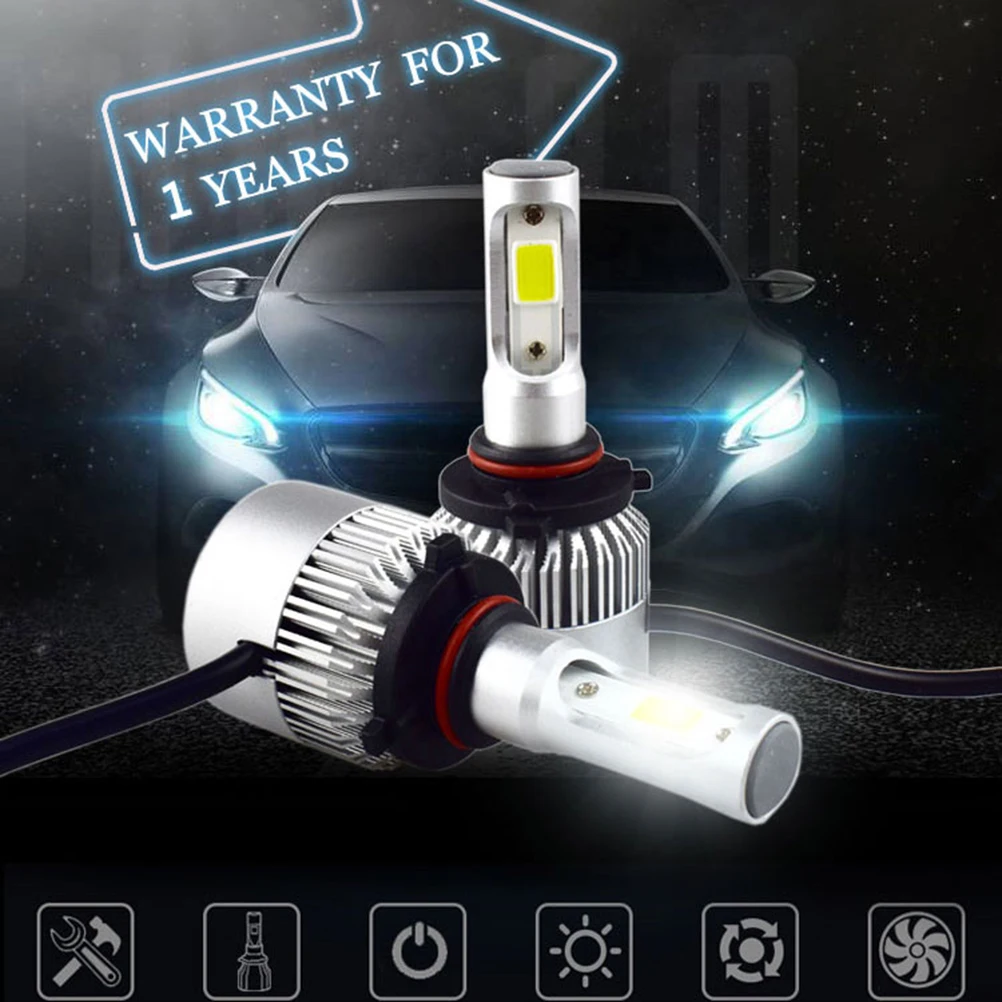 2 светодиодный т. Автомобильные светодиодные лампы для передних фар 36 Вт 9 32 В 9006