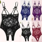 Эротическое нижнее белье Тедди для женщин, кружевной открытый бюстгальтер, одежда для сна, сексуальное нижнее белье, сексуальные костюмы, женское Прозрачное нижнее белье, сексуальная одежда