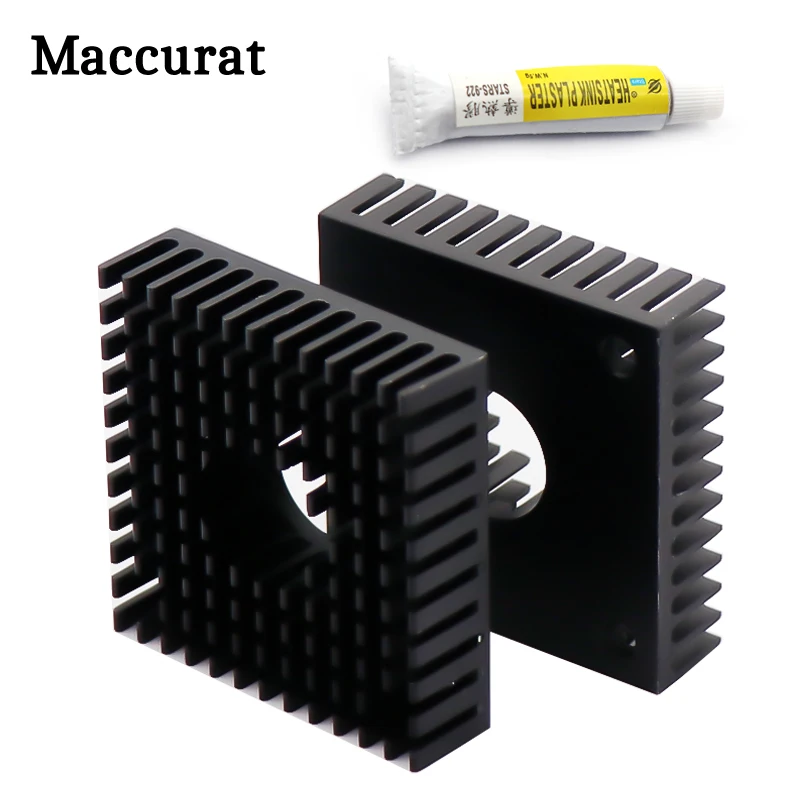 

MK7 MK8 Heat Sink 3D Printers Parts 40mm*40mm*11mm Black Heatsink 40x40x11mm Accessories Aluminum Alloy Cooling Fins Sinks Part