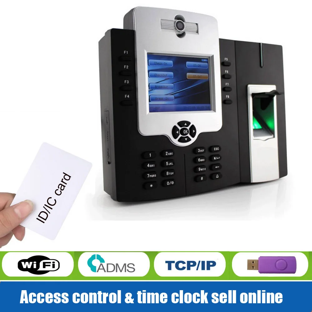 Iclock880 Wi-Fi Tcp/Ip устройство записи времени с камерой и отпечатком пальца |