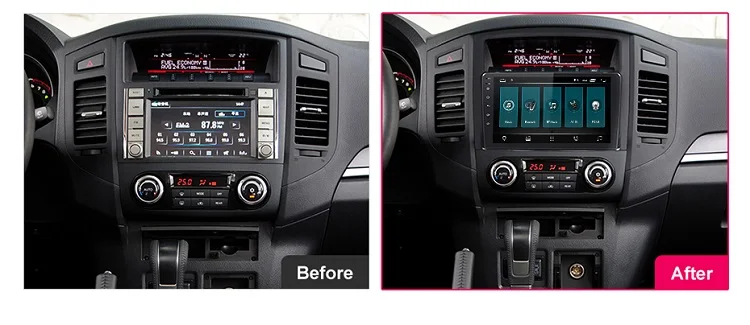 EBILAEN автомобильный Кассетный DVD мультимедийный плеер для Mitsubishi PAJERO 4 2din Android 9 радио gps навигация V97 V93 задняя камера
