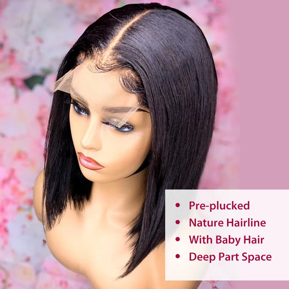 Ссылки бразильские прямые волосы Синтетические на кружеве парики из натуральных