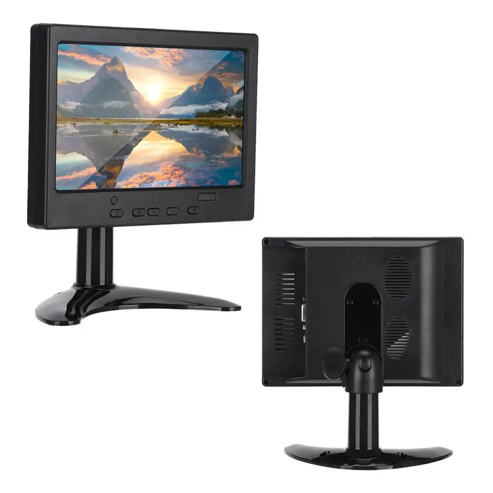 7 дюймовый монитор Портативный многофункциональная Дисплей HDMI/VGA/AV Вход 16:9 ЖК для