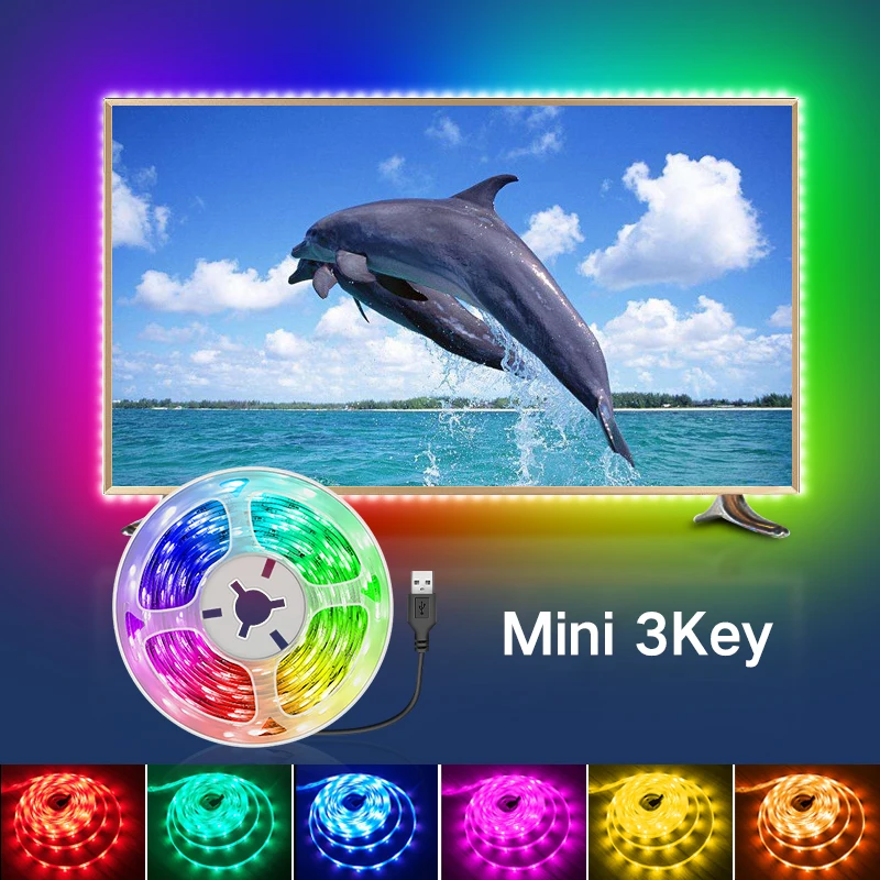 Bluetooth USB Светодиодная лента Гибкая лампа 5 м 10 15 20 25 30 RGB Диодная SMD 5050 ТВ