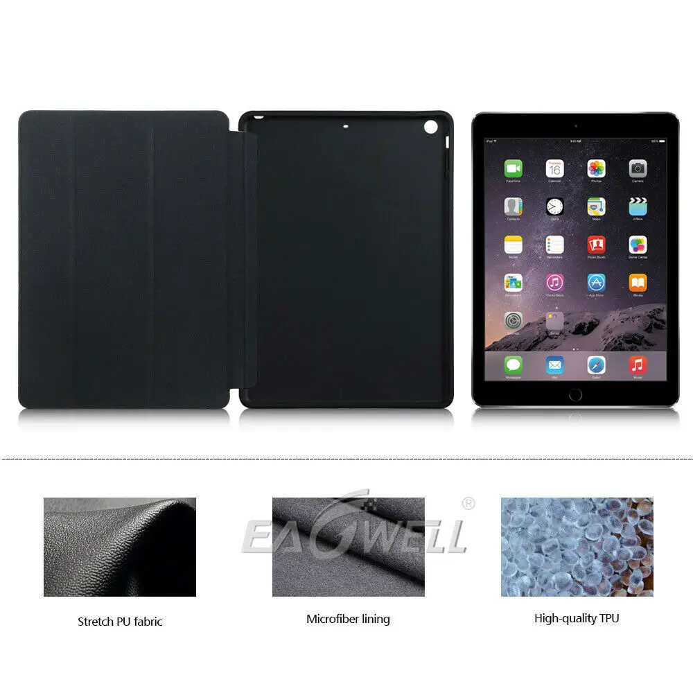 Умный кожаный чехол для планшета iPad Pro 10 5 дюйма Ультратонкий чехол-книжка с