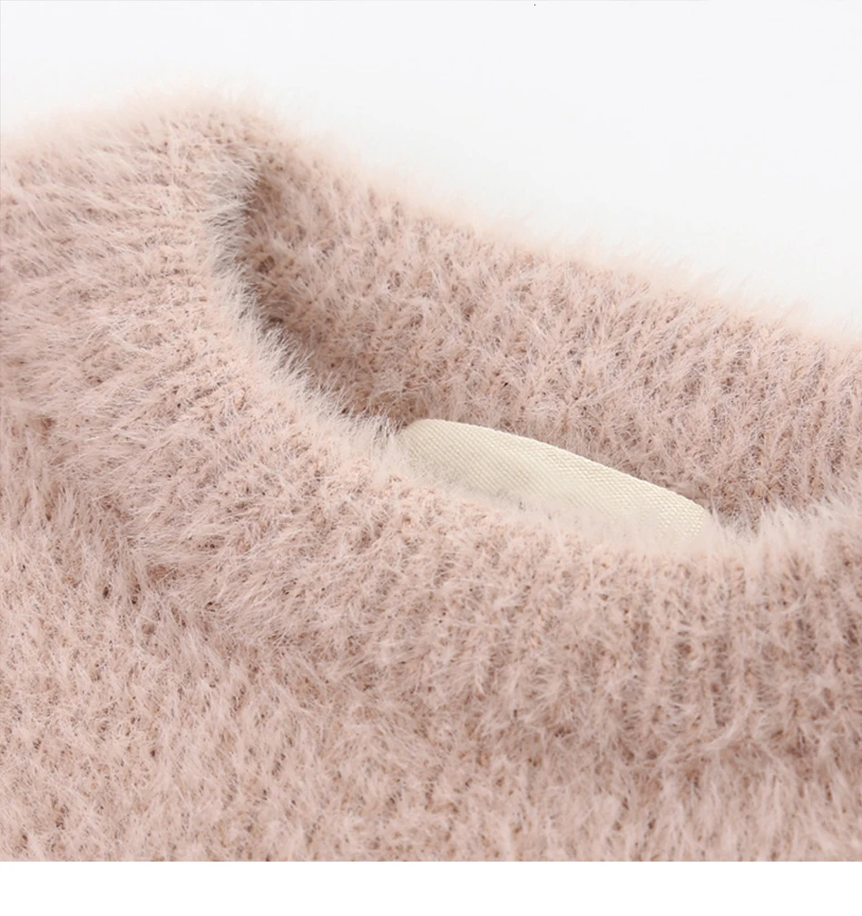 Baby Girl Winter Clothes Imitation Mink Jacket Baby Warm Coat Christmas Sweater Sweaters For Girls 1-4 Years Old Kids Sweater