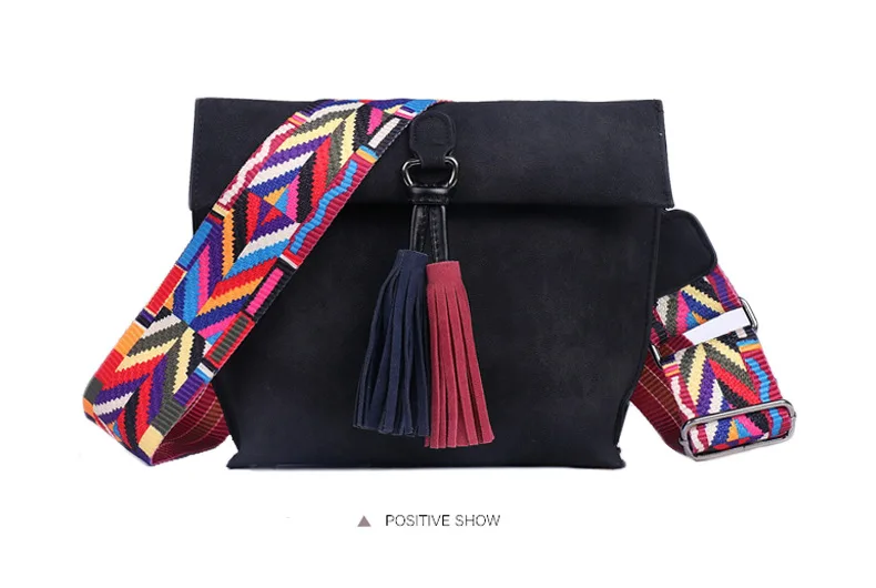 

Women's messenger bag, messenger bag, tassel shoulder bag, women's bag and colorful frosted ribbon bag