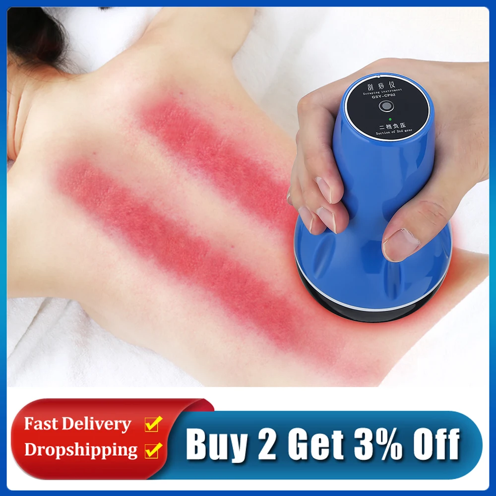 

Electric Cupping Guasha Scraping Suction Massage Body Vacuum Cans Suction Cup Anti Cellulite Heat Therapy Fat Burning Slimming