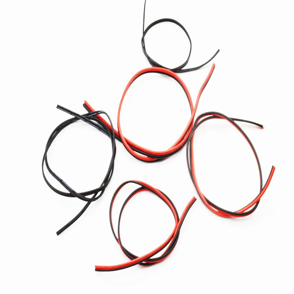5 м Луженая Медь UL 2468 20/22/24/26/28 AWG 2 pin красный черный кабель ПВХ изолированный провод